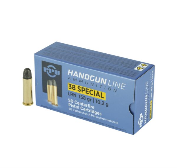 PRVI Partizan Ammunition 38 Special 158GR Lead Round Nose
