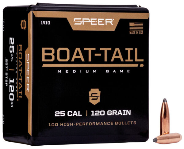 SPEER Boat-Tail Rifle Bullet .257 120gr 100PK (1410)