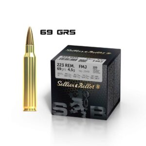 S&B .223 Rem FMJ 69gr Pack of 100