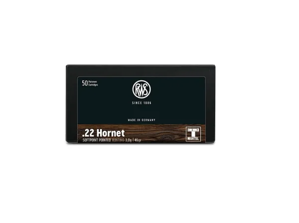 RWS 22 Hornet Soft Point 46gr Copper Nose